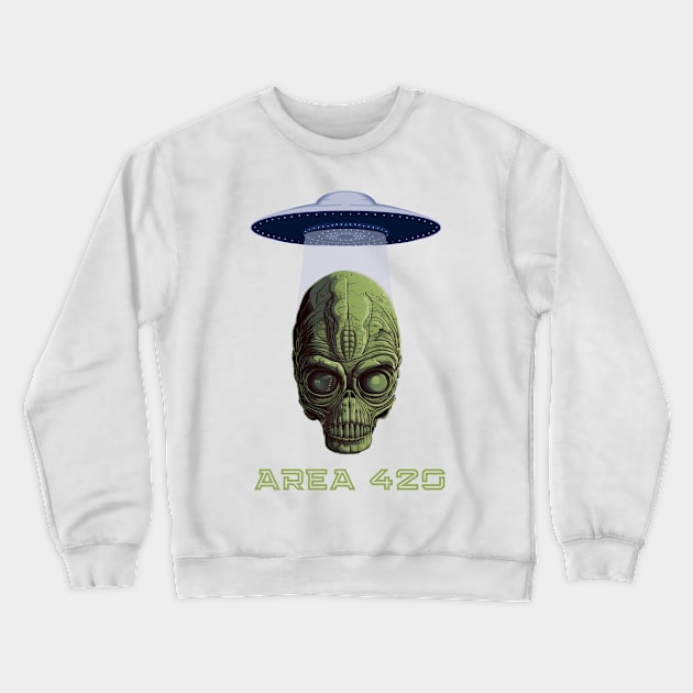 Alien Area 420 Kush Zone Crewneck Sweatshirt by FrogandFog